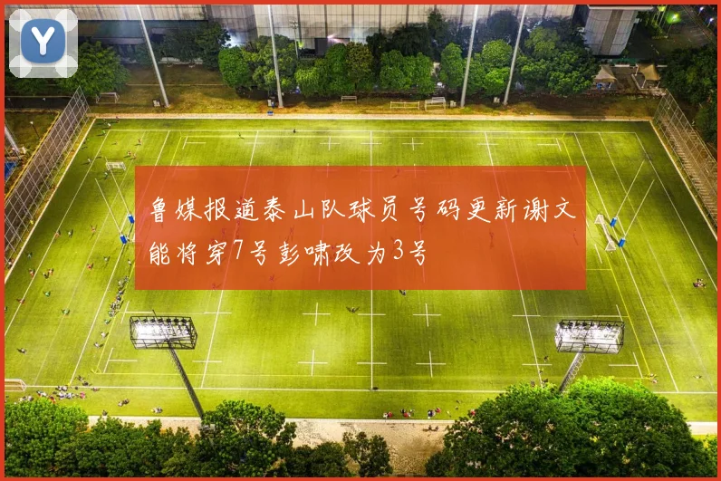 鲁媒报道泰山队球员号码更新谢文能将穿7号彭啸改为3号